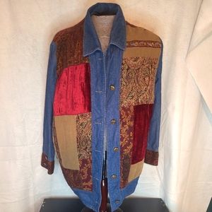 White Stag Long Sleeve Button Up Jean Shirt